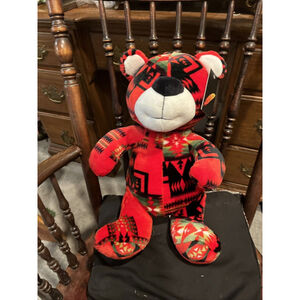 Nativo Red Teddy Bear NWT 16 Inches Tall Plushy Teddy Bear